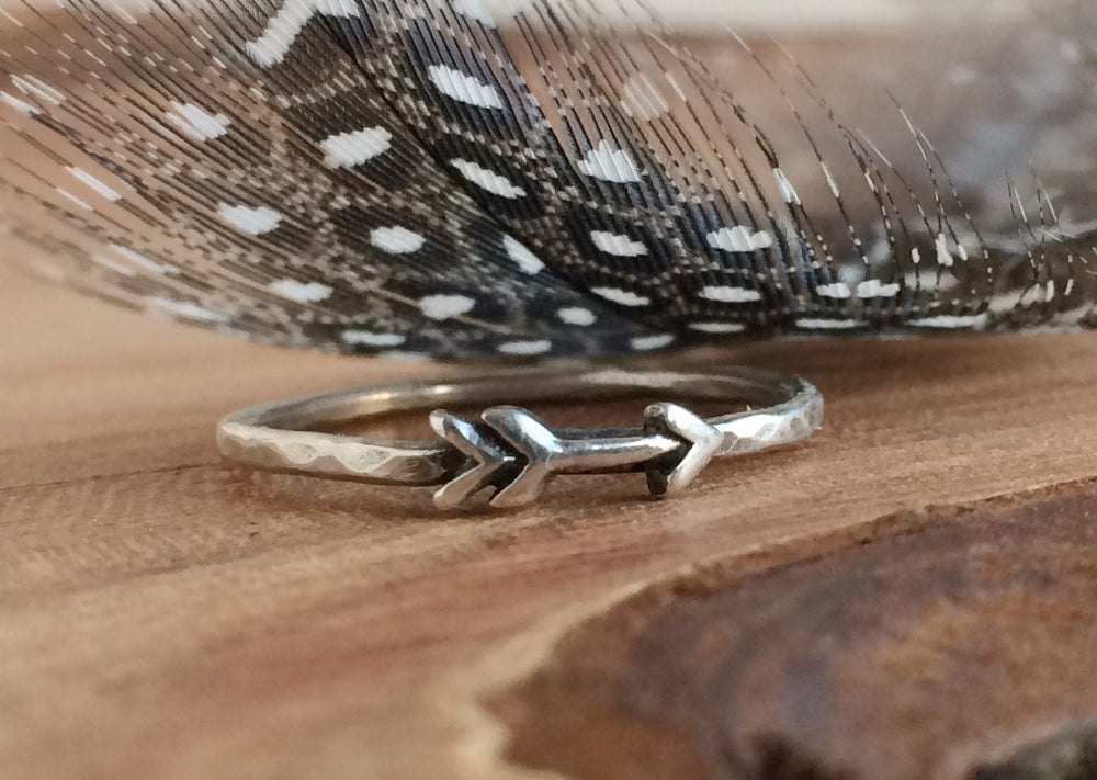 Delicate Arrow Stacking Ring