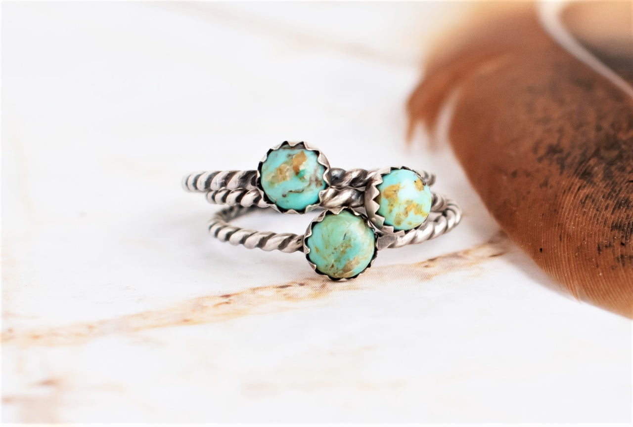 Rope Turquoise Ring