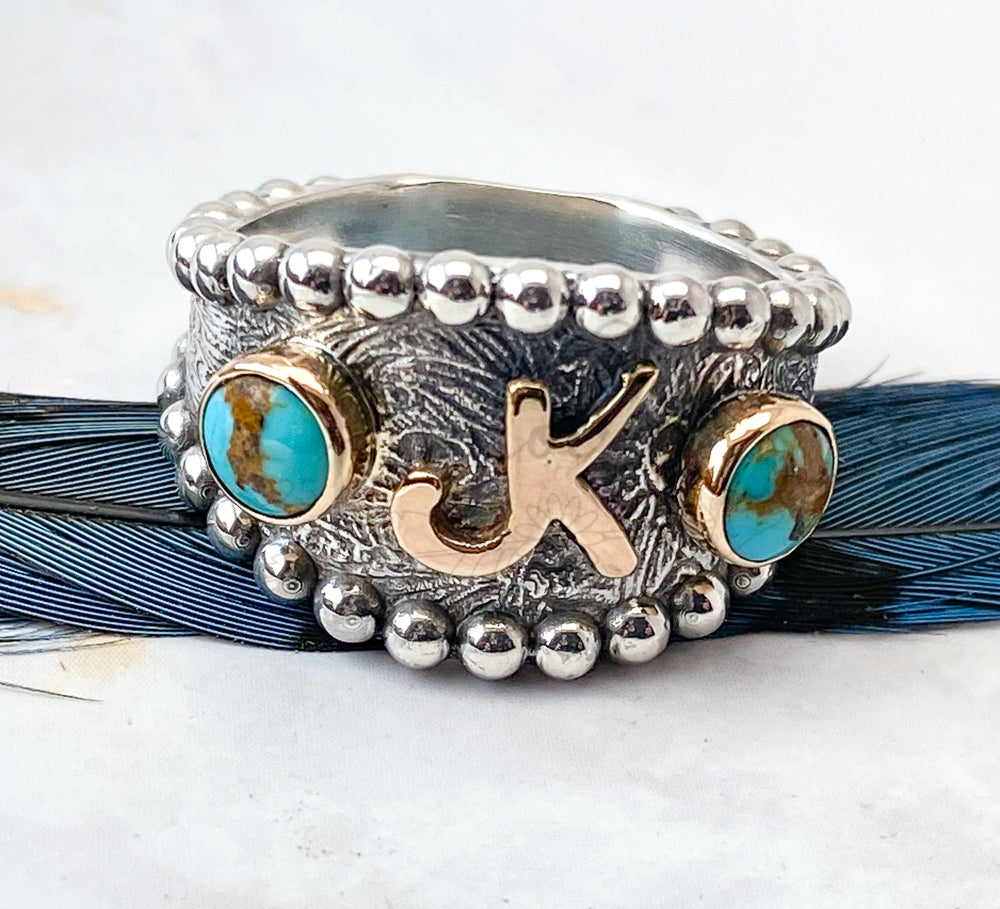 14K Gold Brand Ring