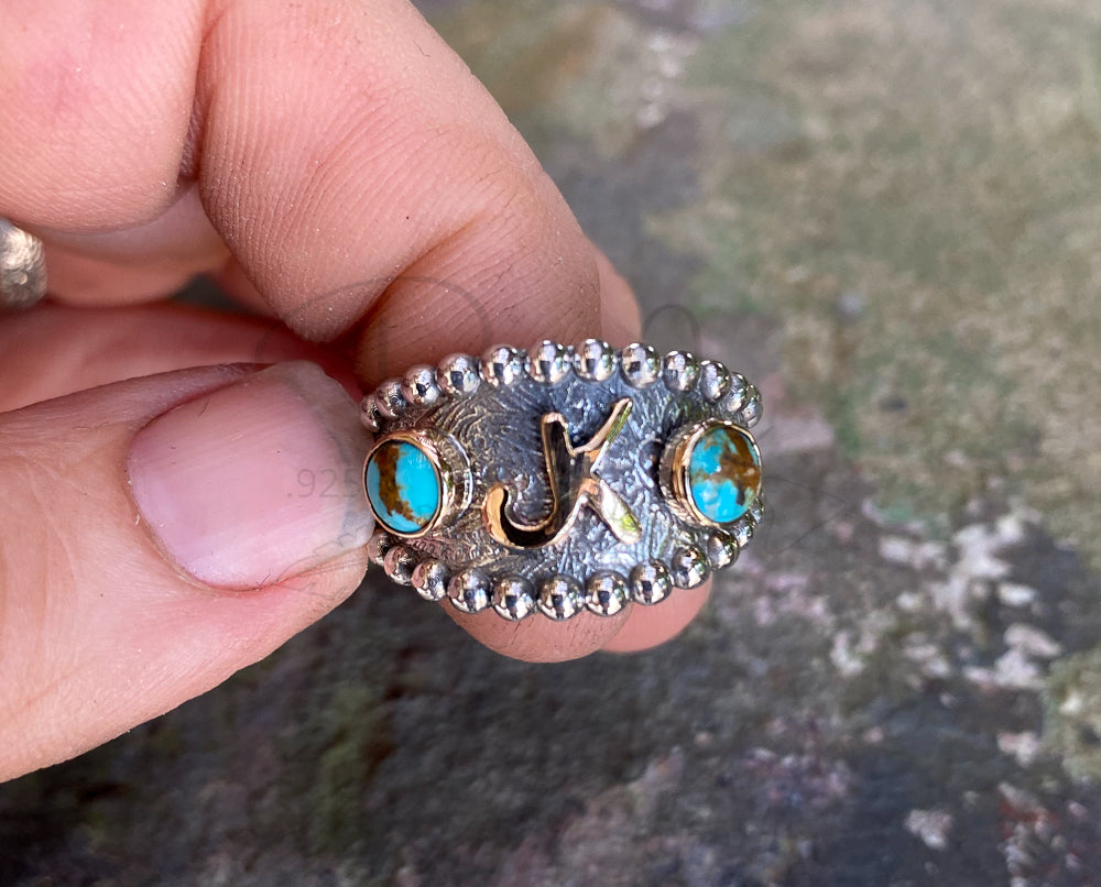 14K Gold Brand Ring