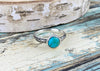 Floral Kingman turquoise ring