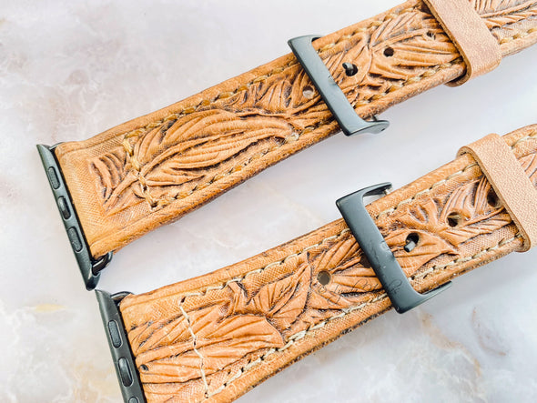 Feather Leather Apple Watch Band