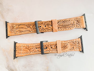 Feather Leather Apple Watch Band