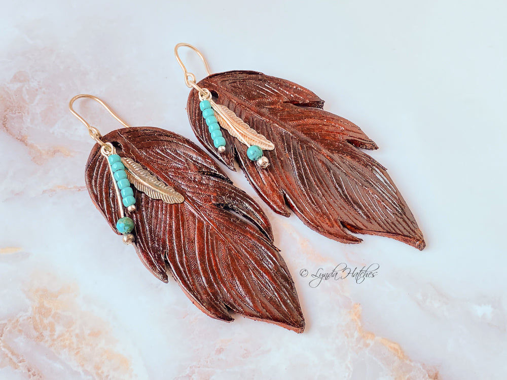 Cast Silver Feather Earrings – Petal to the Metal Jewelry