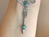 sterling silver arrow with turquoise