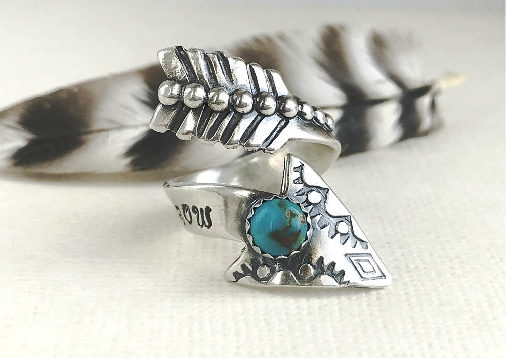 turquoise arrow ring