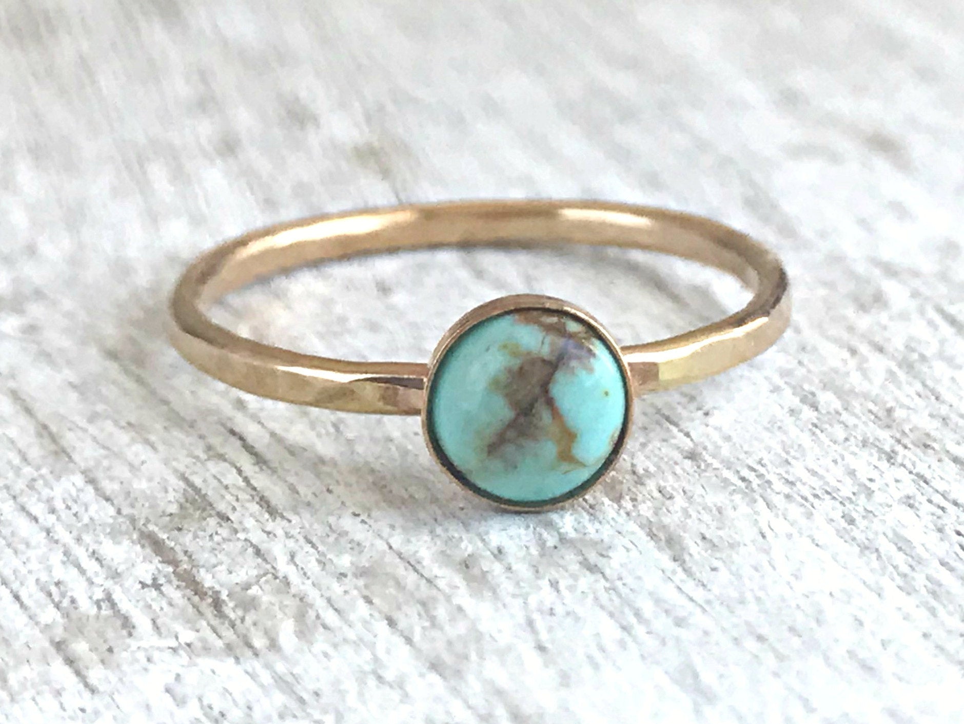 gold turquoise ring