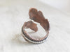 Feather Wrap Ring Copper or Silver