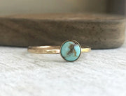 gold and turquoise ring