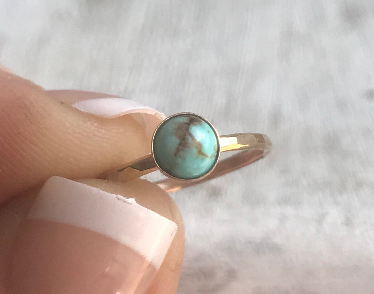 turquoise stacking ring