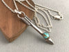 Turquoise arrow necklace