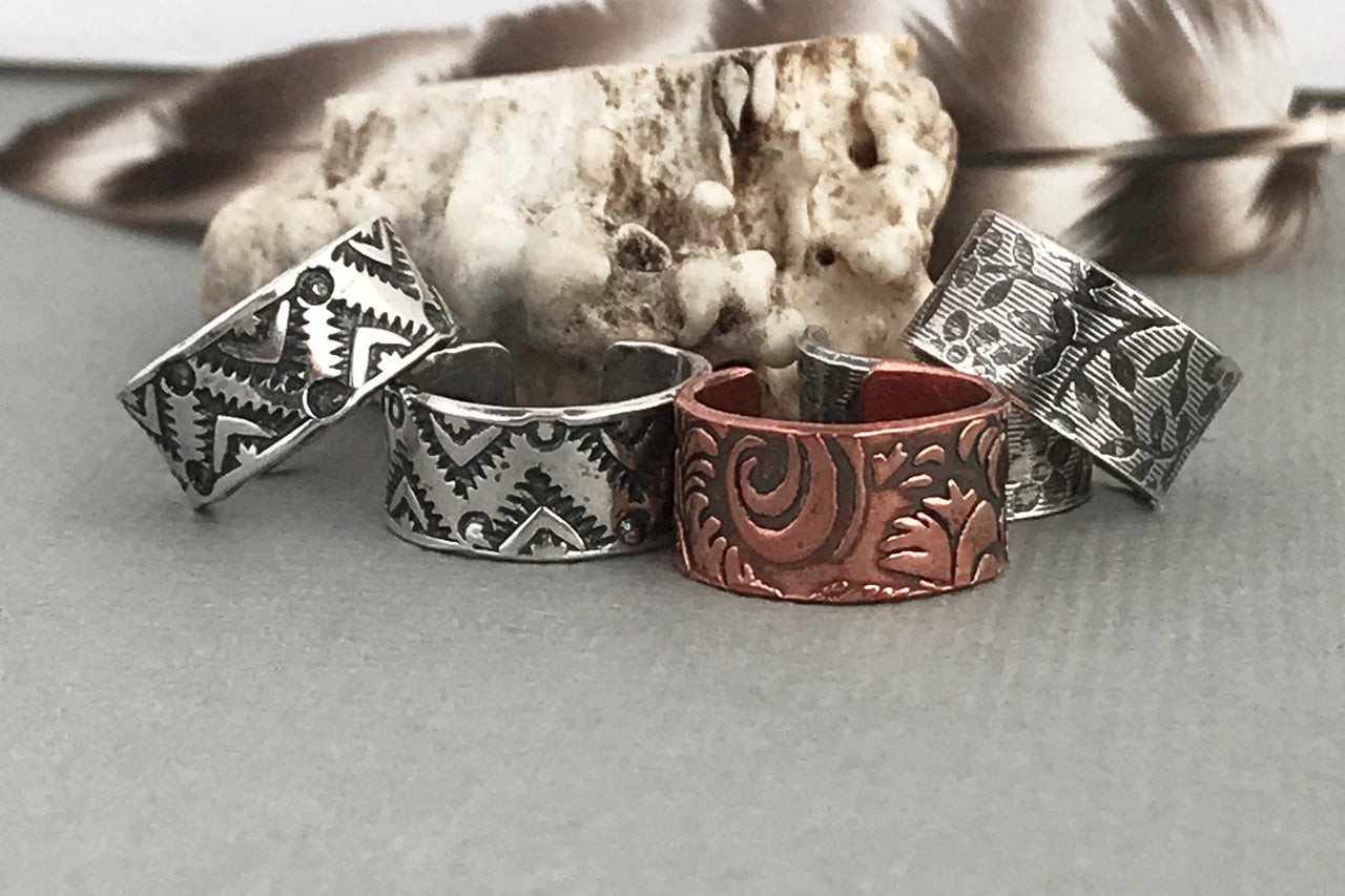 Copper Ear cuff Leather look