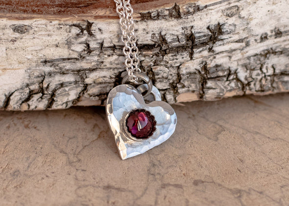 Tiny silver Heart Necklace