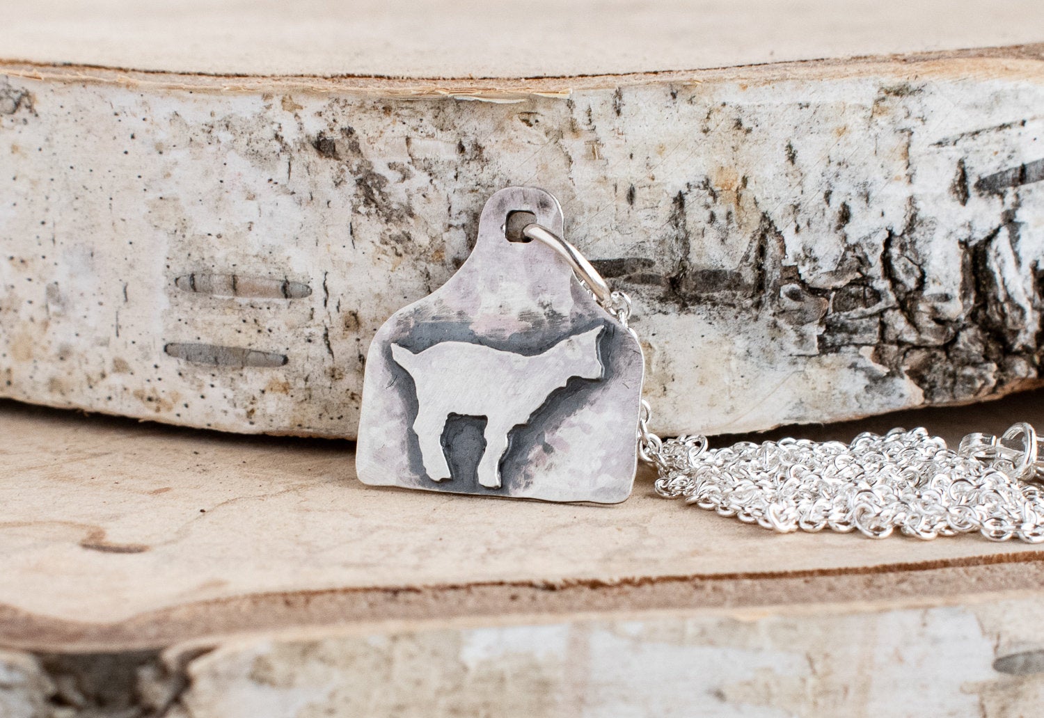 cow tag necklace