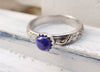 Floral lapis Lazuli Ring