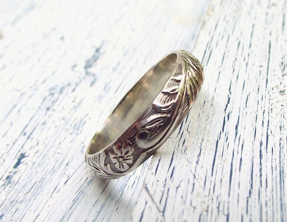 Floral Pattern Ring Personalize – Pintody