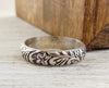 Floral Pattern Ring Personalize