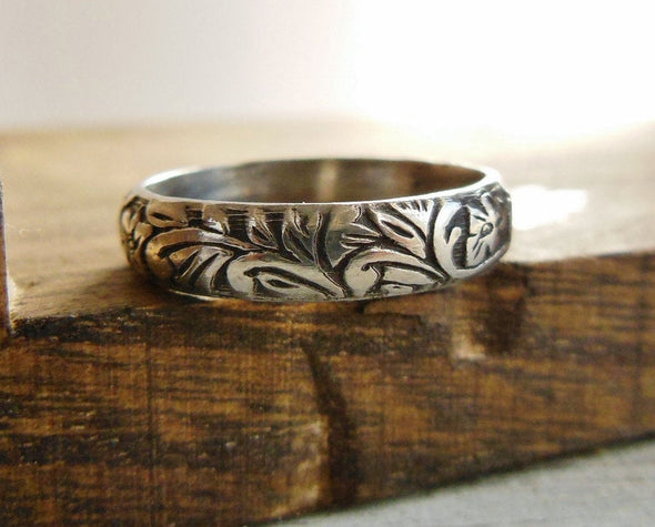 Floral Pattern Ring Personalize – Pintody
