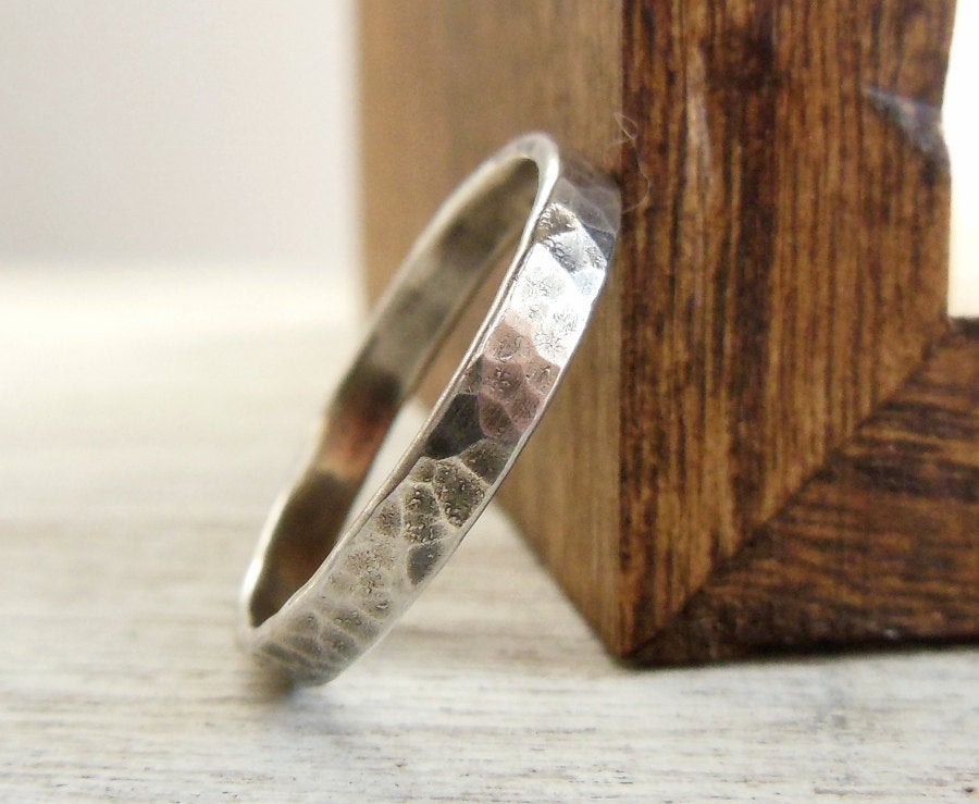 Hammered Sterling Silver Ring