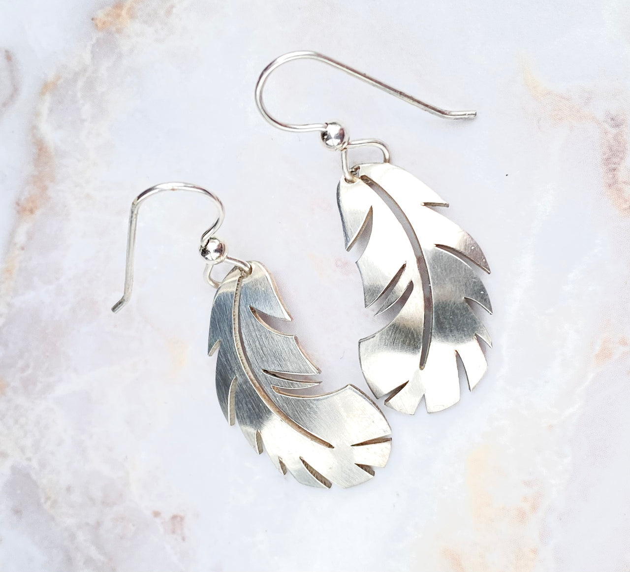 Feather earrings
