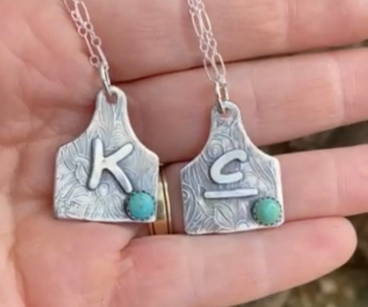 Cattle Brand Tag Necklace