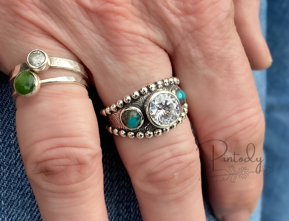 Floral Western Wedding Ring