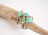 Square Turquoise Rope Ring